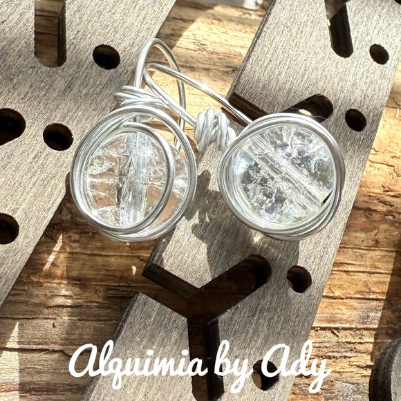 Alquimia Silver Modern Minimalist Earrings - Picture 1 of 1